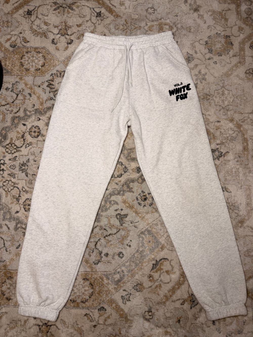 White Fox Light Heather Gray Sweatpants